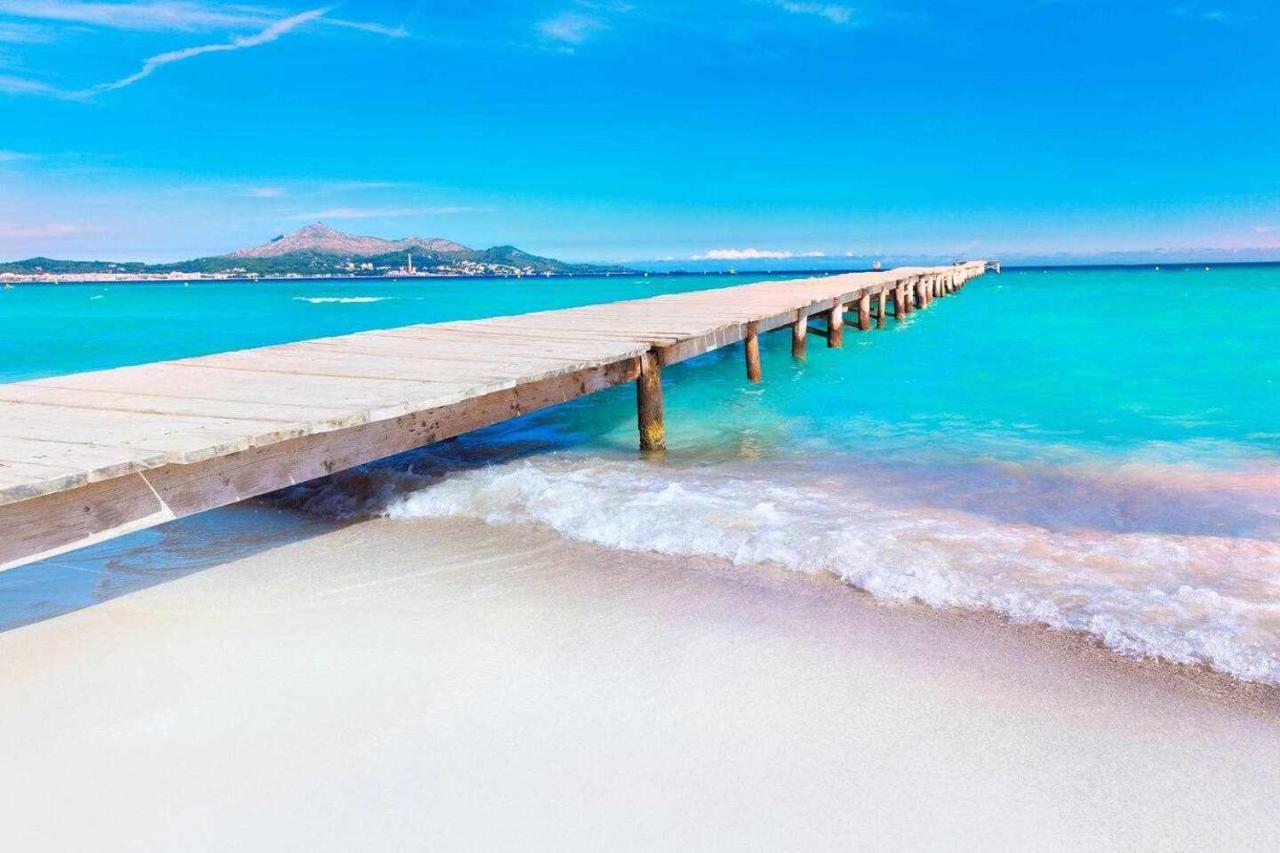 New Apt Relax Home A 150 M Del Mar Wifi Y Piscina Port de Alcudia  Ngoại thất bức ảnh